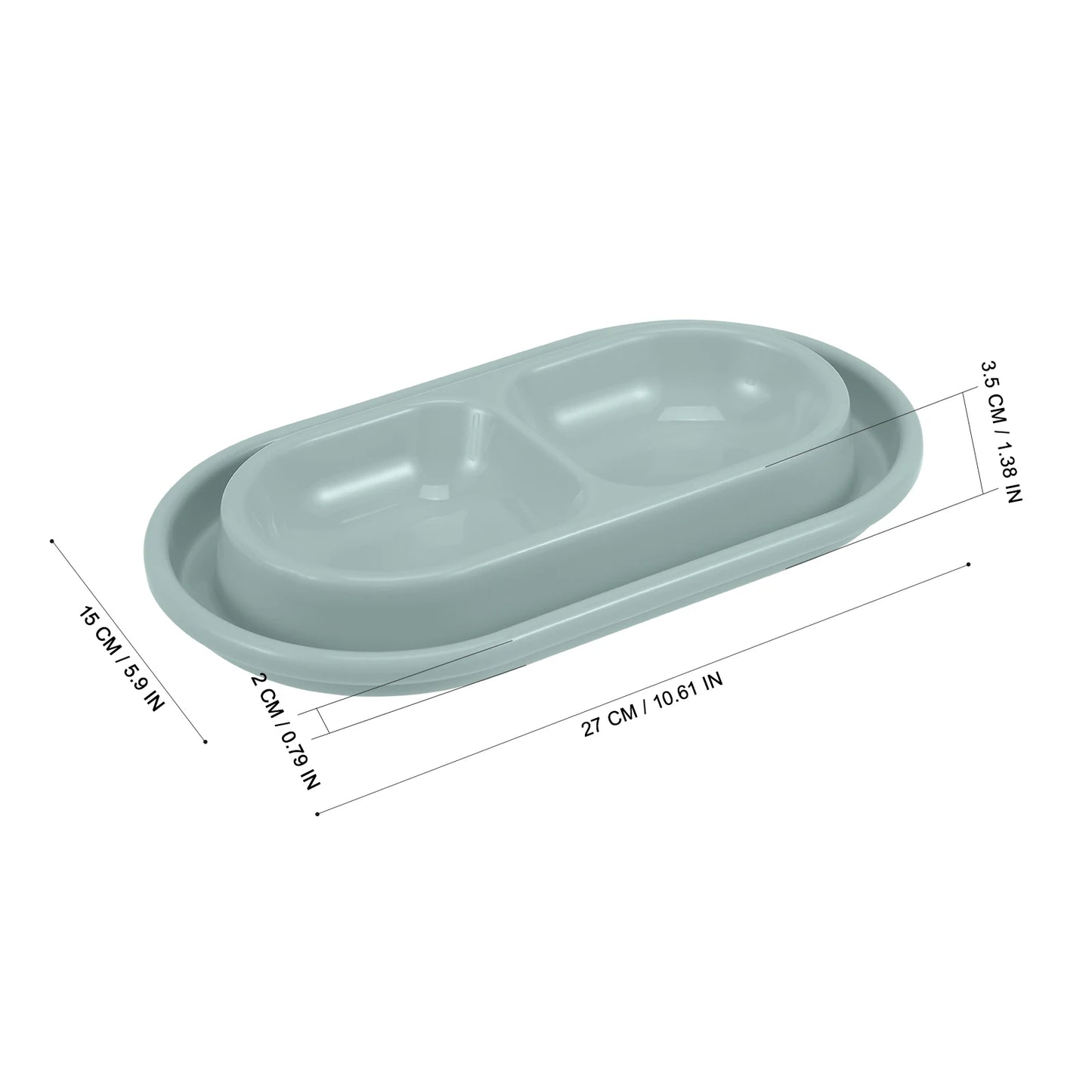 Anti Ant Dog Puppy Food Water Bowls Outdoor Feeder Kitten Proof Dishes Pet Supplies Gray Wide Moat Dual Setup Cat Bowl Anti Ant