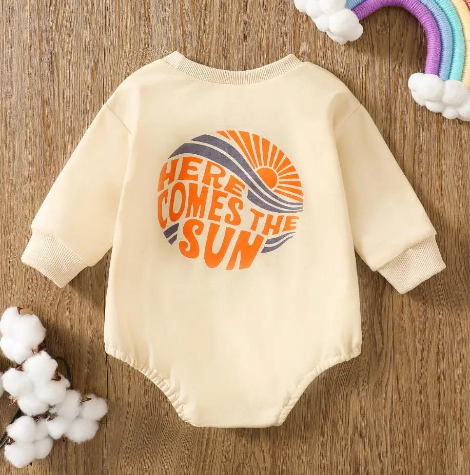 Baby Boy Girls Christmas Outfit Romper Jumpsuit Sweatshirts Playsuit Xmas Pullover Bodysuits Fall Winter Child Clothes