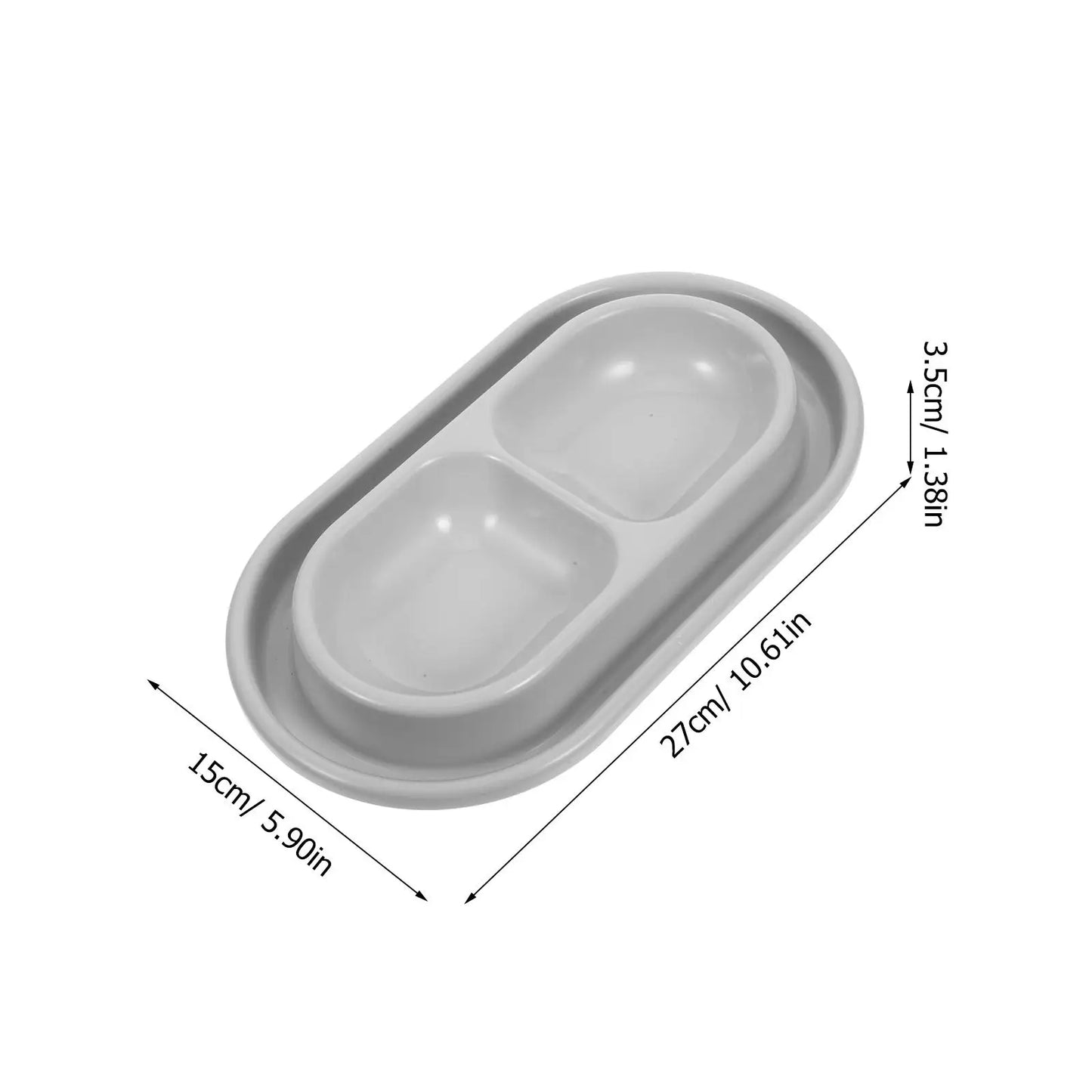 Anti Ant Dog Puppy Food Water Bowls Outdoor Feeder Kitten Proof Dishes Pet Supplies Gray Wide Moat Dual Setup Cat Bowl Anti Ant